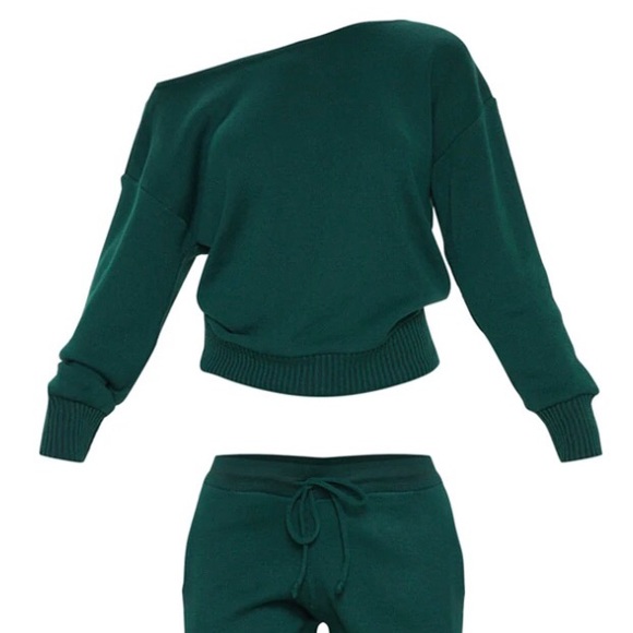 PrettyLittleThing Other - 🚨Bottle Green Knitted Lounge Set *BRAND NEW*